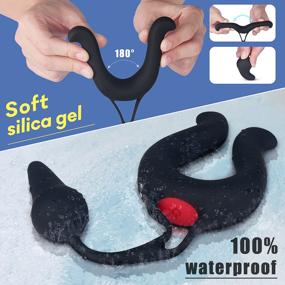 EmberIntimacy's Tether - The 2-in-1 Vibrating Anal Plug & Cock Ring