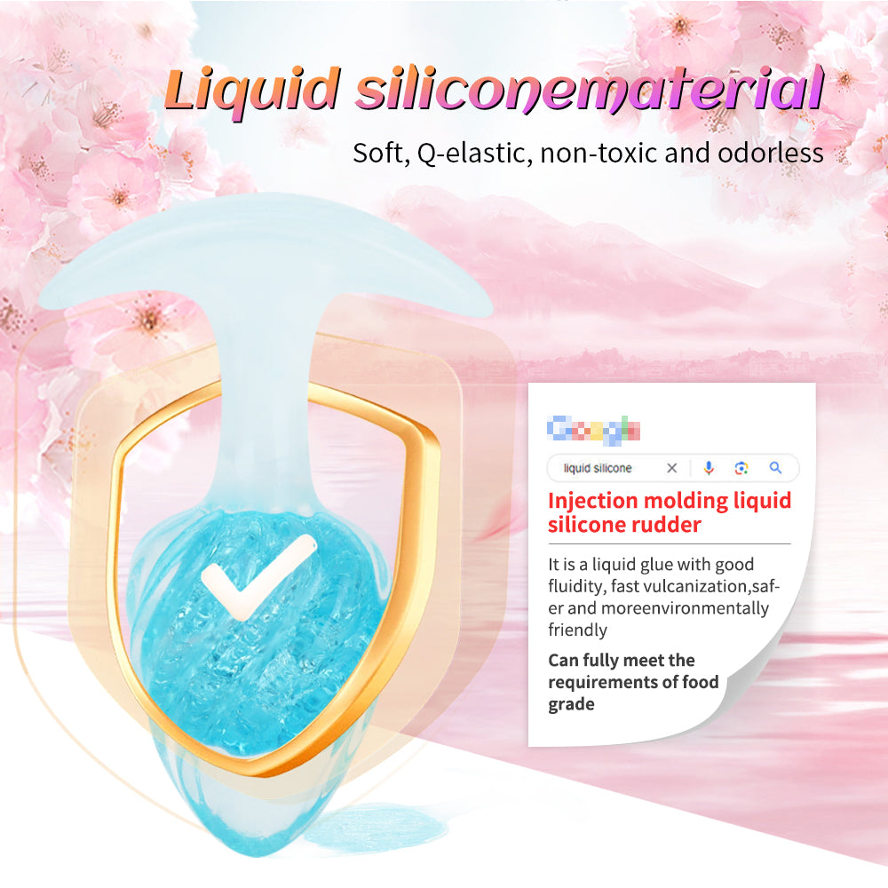 EmberIntimacy's Glacial Jewel - Crystal Liquid Silicone Anal Plug