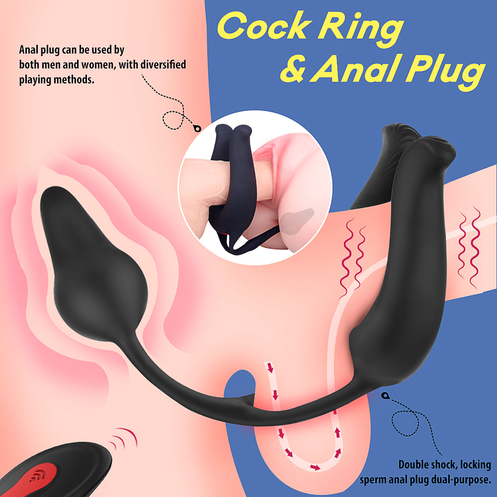 EmberIntimacy's Tether - The 2-in-1 Vibrating Anal Plug & Cock Ring