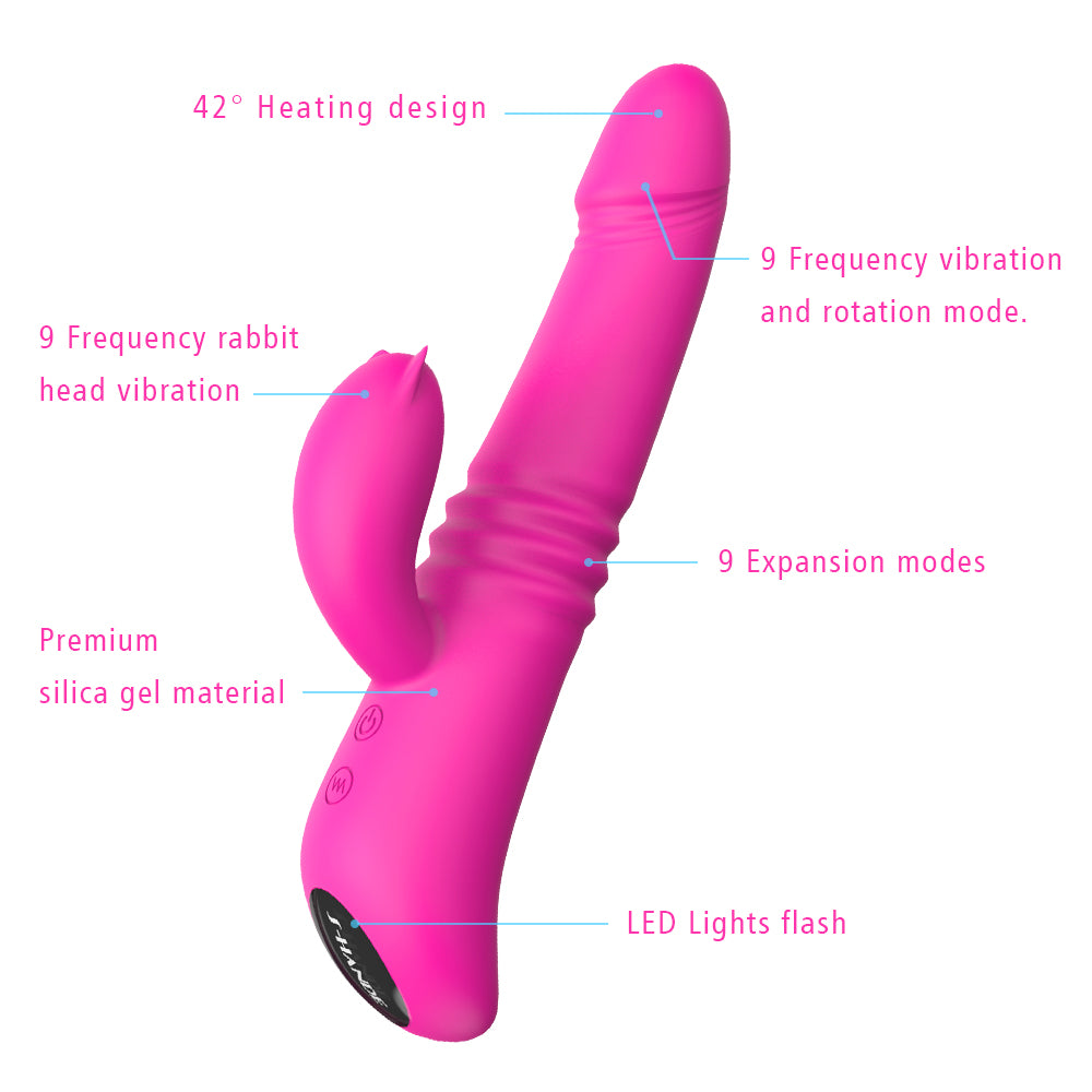 EmberIntimacy's Singularity - The 4-in-1 Heated, Thrusting & Rotating Rabbit