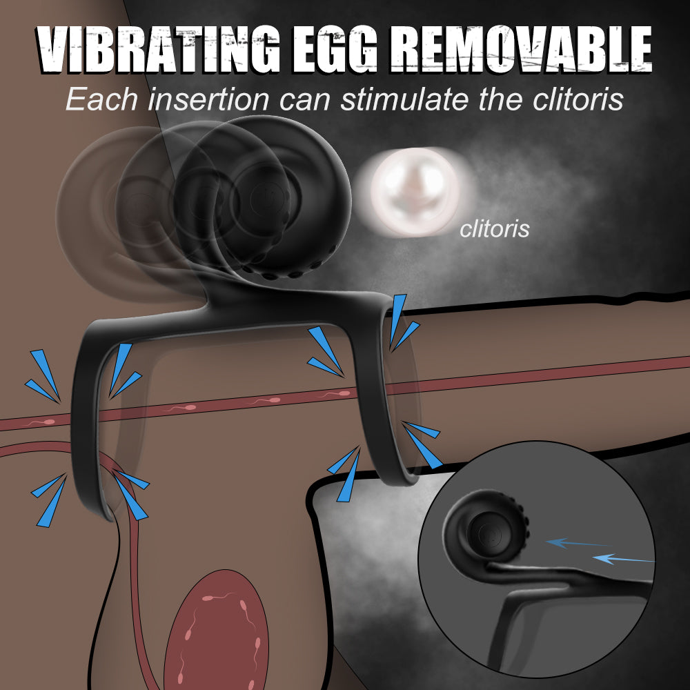 EmberIntimacy's Orbit - The 2-in-1 Rolling Ball Cock Ring & Vibe