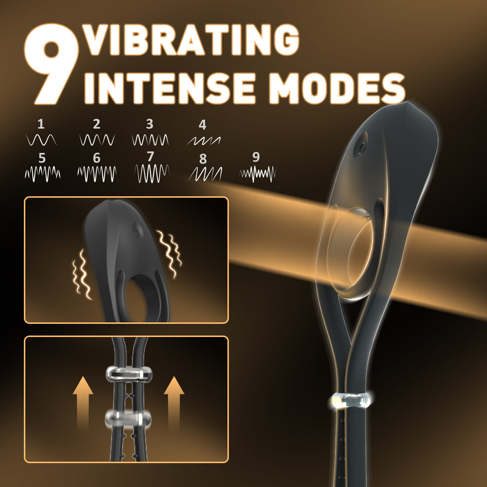 EmberIntimacy's Glider - The Adjustable Vibrating & Stamina Cock Ring