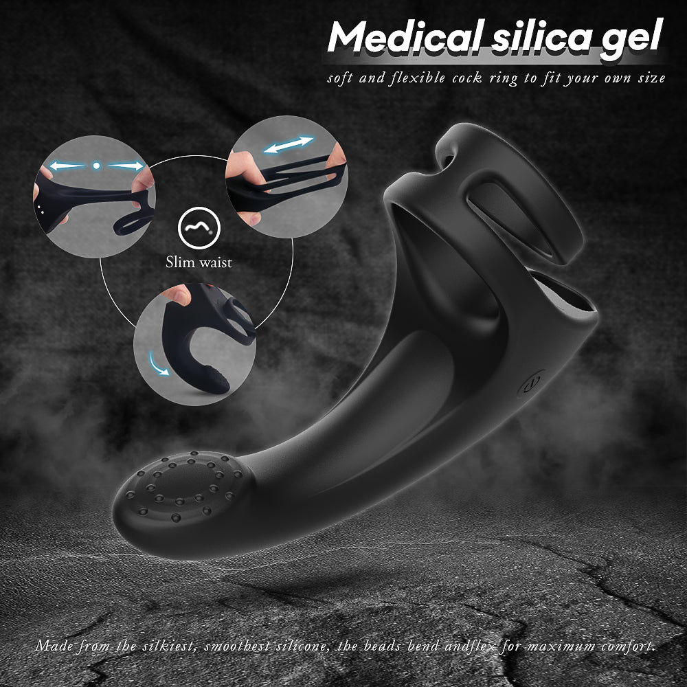 EmberIntimacy's Circuit - The 2-in-1 Couples' Vibrating Ring & G-Spot Finger Vibe