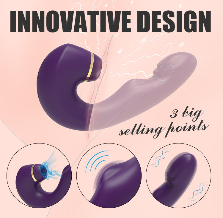 EmberIntimacy's Crescendo - Triple-Action G-Spot Tapping & Suction Vibrator