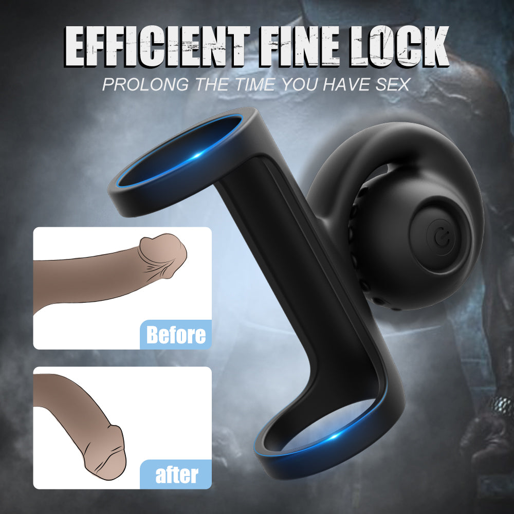 EmberIntimacy's Orbit - The 2-in-1 Rolling Ball Cock Ring & Vibe