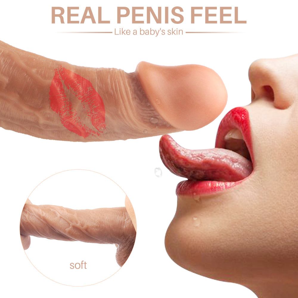 EmberIntimacy's Archetype - 2-in-1 Realistic Suction Dildo & Remote Bullet Set
