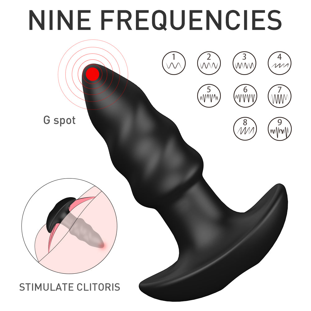 EmberIntimacy's Helix - The 2-in-1 Spiral Anal Plug & Remote Bullet