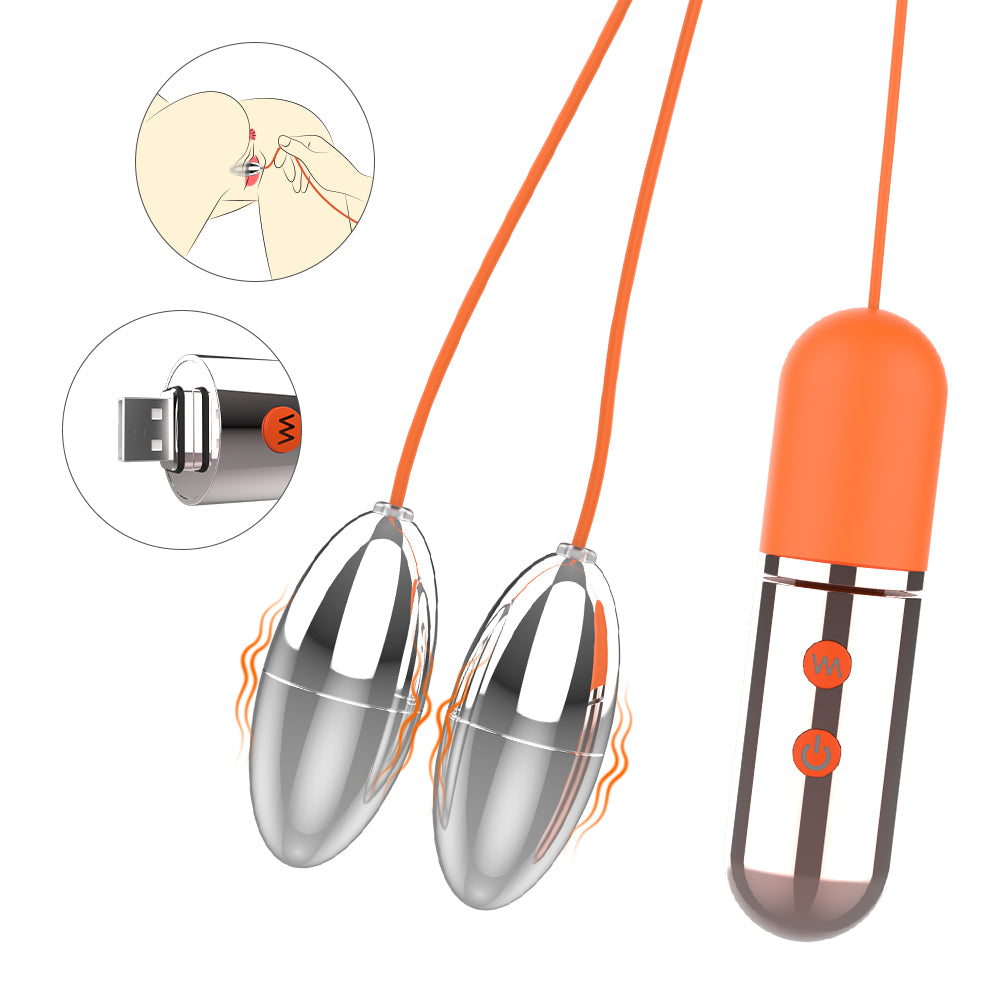 EmberIntimacy's Binary - The Dual Metal Vibrating & Kegel Love Egg Set