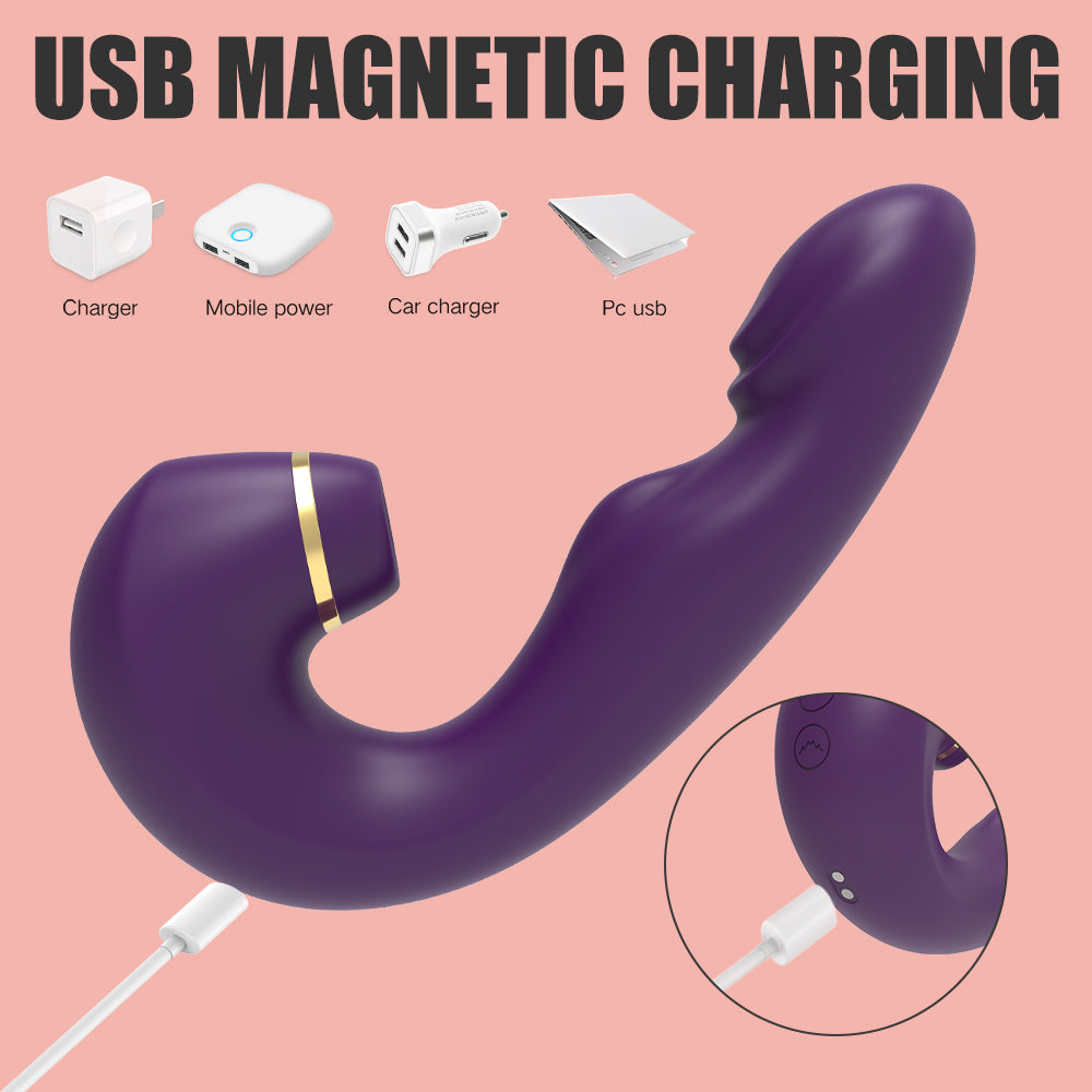 EmberIntimacy's Crescendo - Triple-Action G-Spot Tapping & Suction Vibrator