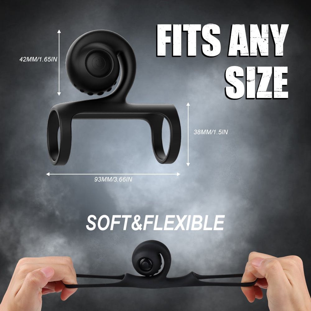 EmberIntimacy's Orbit - The 2-in-1 Rolling Ball Cock Ring & Vibe