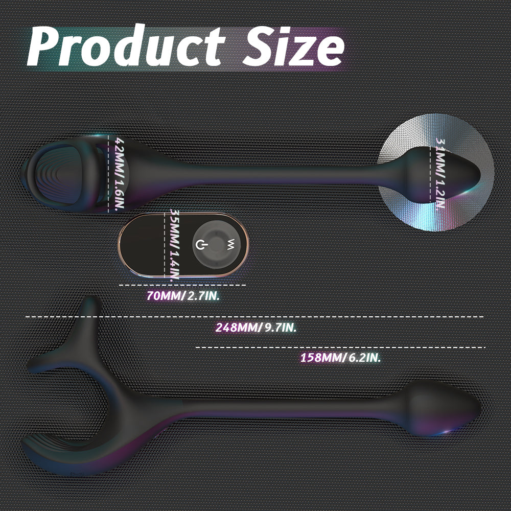 EmberIntimacy's Voyager - The Triple-Point Remote Prostate & Ring Massager