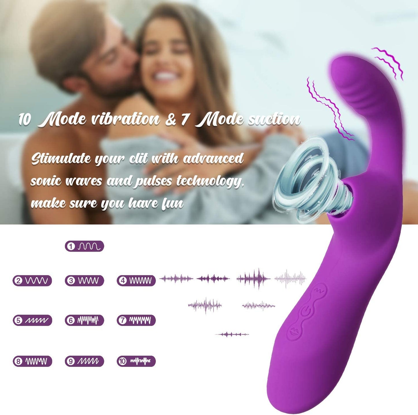 EmberIntimacy's Siren - Sonic Suction & G-Spot Wave Vibrator