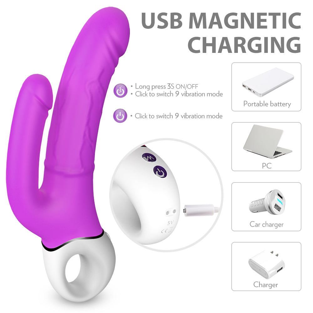 EmberIntimacy's Gemini - Dual-Penetration G-Spot & Anal Vibrator