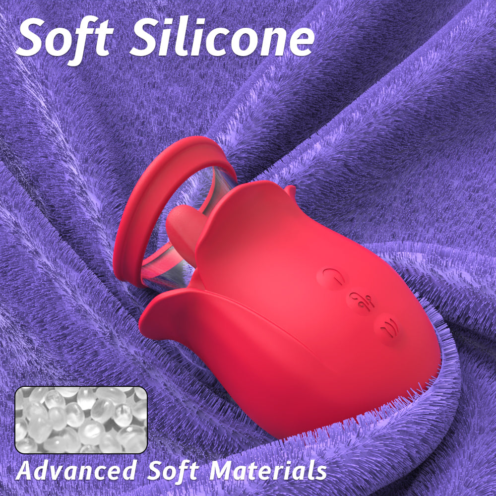 EmberIntimacy's Bloom - The 3-in-1 Rose Oral & Clitoral Stimulator