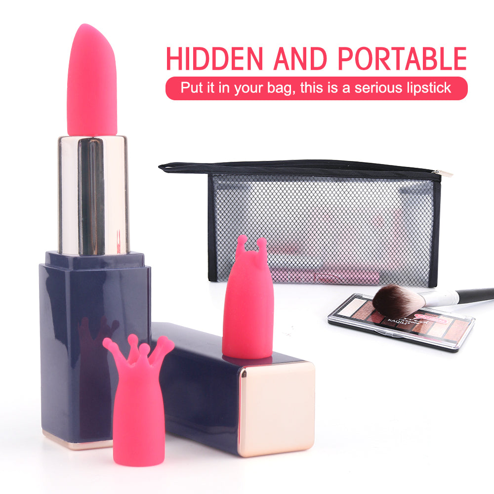 EmberIntimacy's Stiletto - The 3-in-1 Interchangeable Head Lipstick Vibrator
