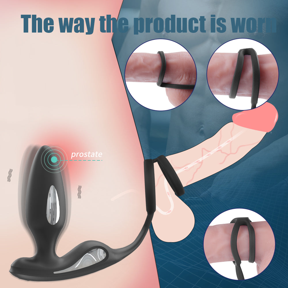 EmberIntimacy's Zenith - The E-Stim Vibrating Prostate Massager & Ring