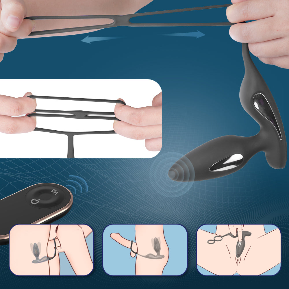 EmberIntimacy's Zenith - The E-Stim Vibrating Prostate Massager & Ring