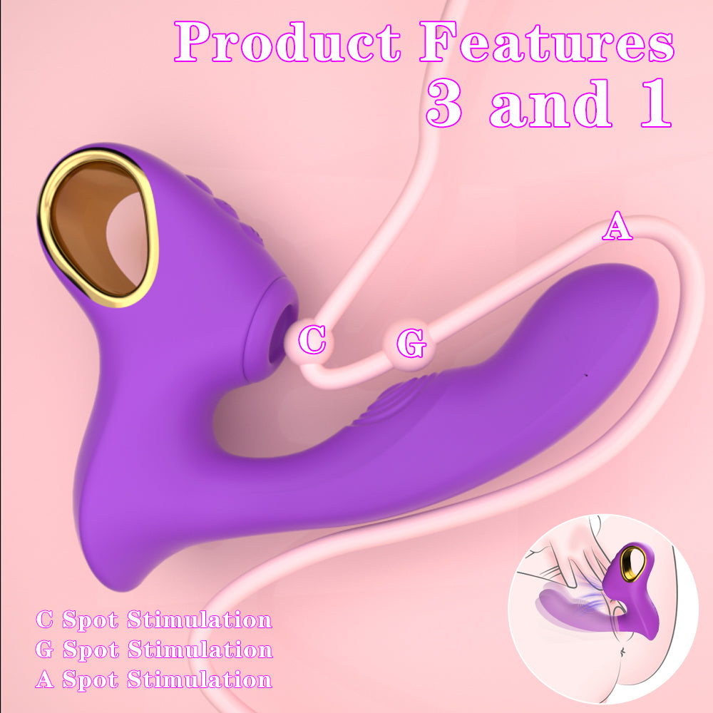 EmberIntimacy's Scepter - The 3-in-1 Finger-Held Tapping & Suction Vibe