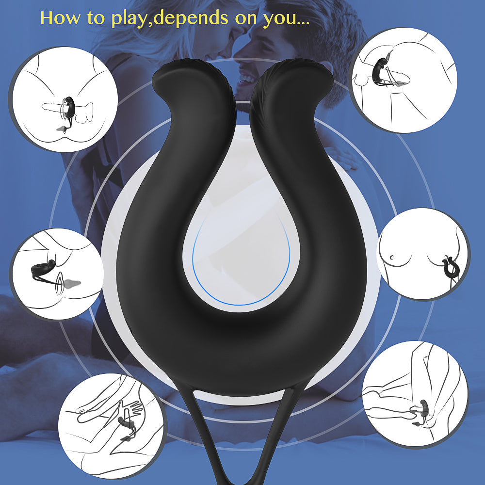 EmberIntimacy's Tether - The 2-in-1 Vibrating Anal Plug & Cock Ring