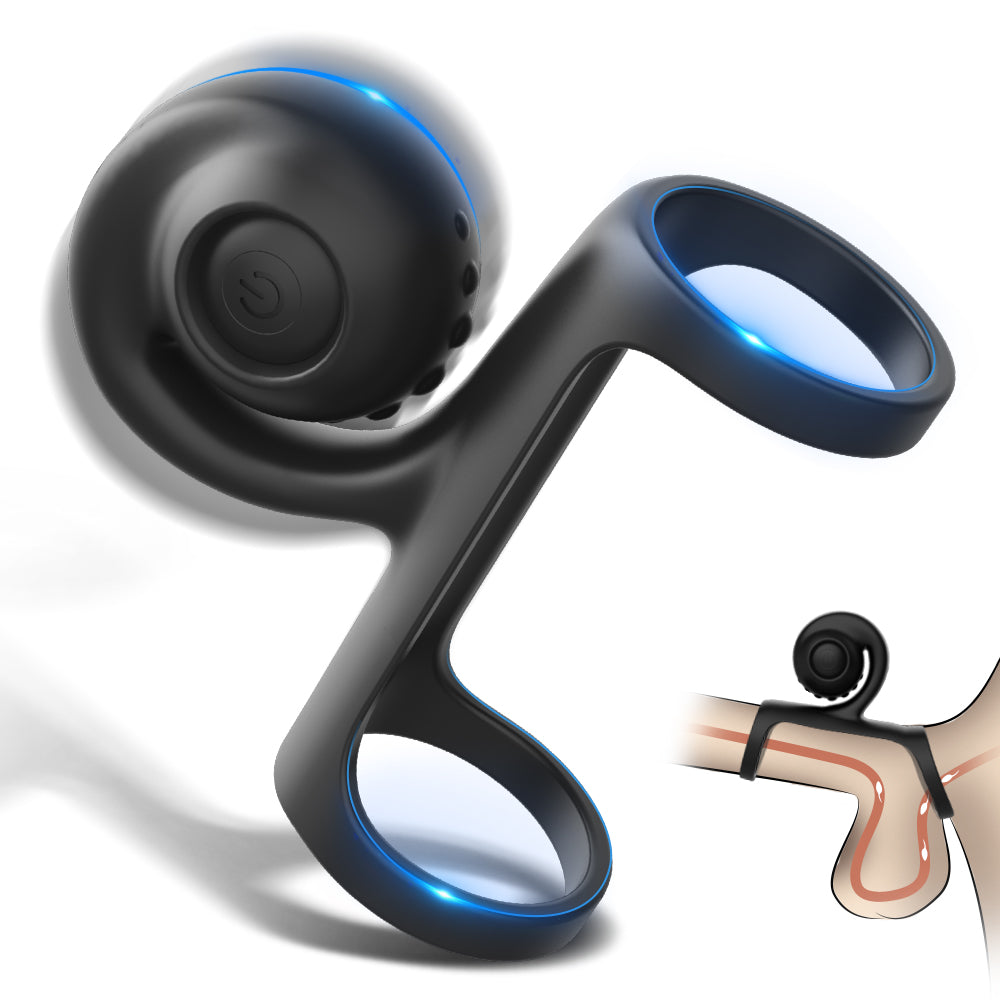 EmberIntimacy's Orbit - The 2-in-1 Rolling Ball Cock Ring & Vibe