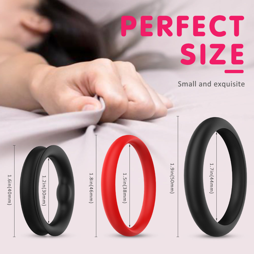 EmberIntimacy's Legion - The 3-Piece Stamina & Erection Ring Set
