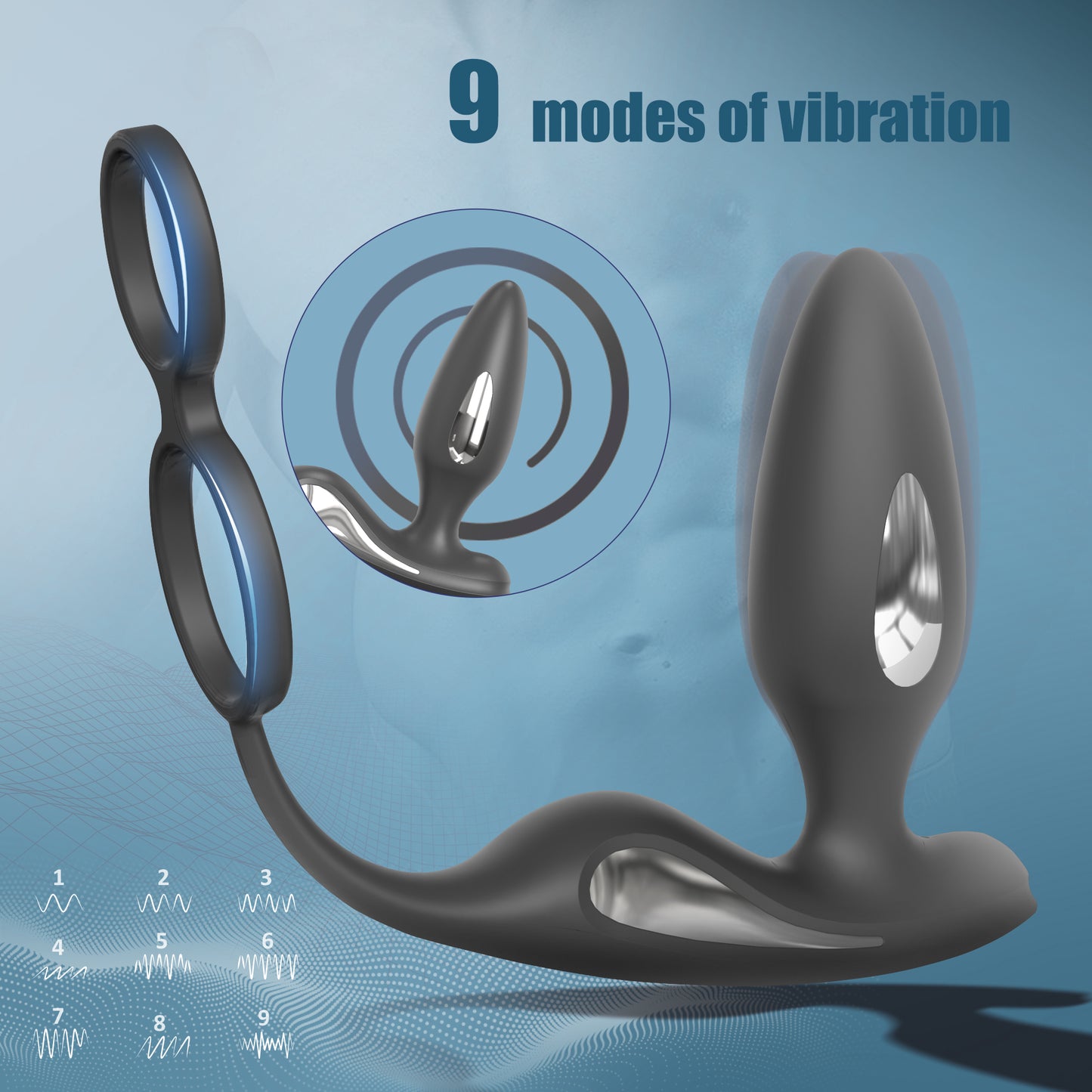 EmberIntimacy's Zenith - The E-Stim Vibrating Prostate Massager & Ring