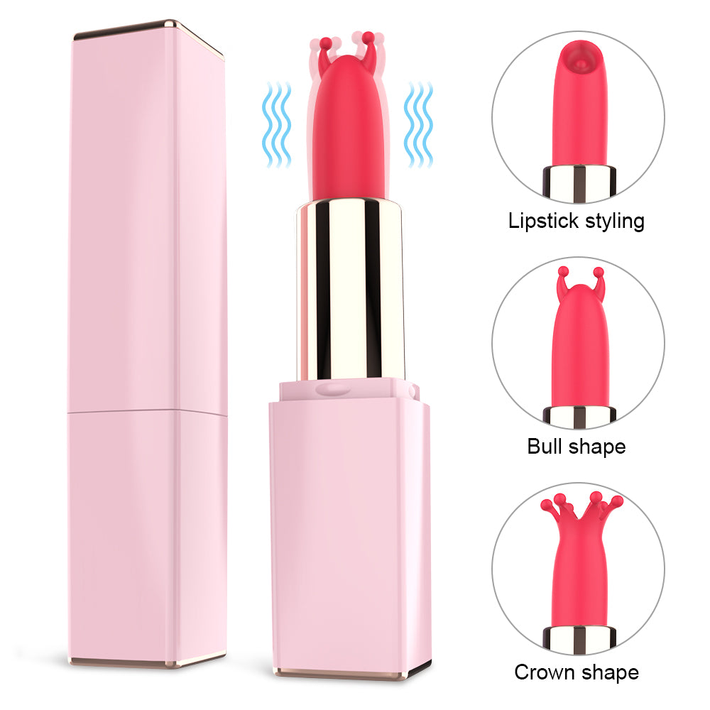 EmberIntimacy's Stiletto - The 3-in-1 Interchangeable Head Lipstick Vibrator