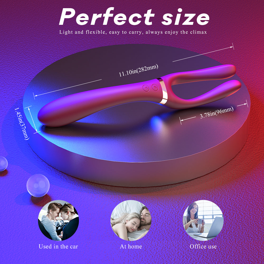 EmberIntimacy's Trident - The 3-Prong Adaptable G-Spot & Couples' Vibrator