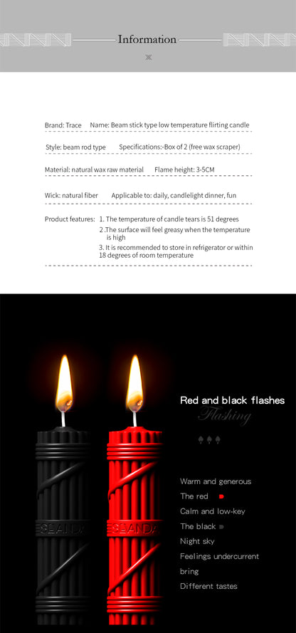 SEVANDA "Scepter of the Fasces" Low-Temperature Play Candle Set