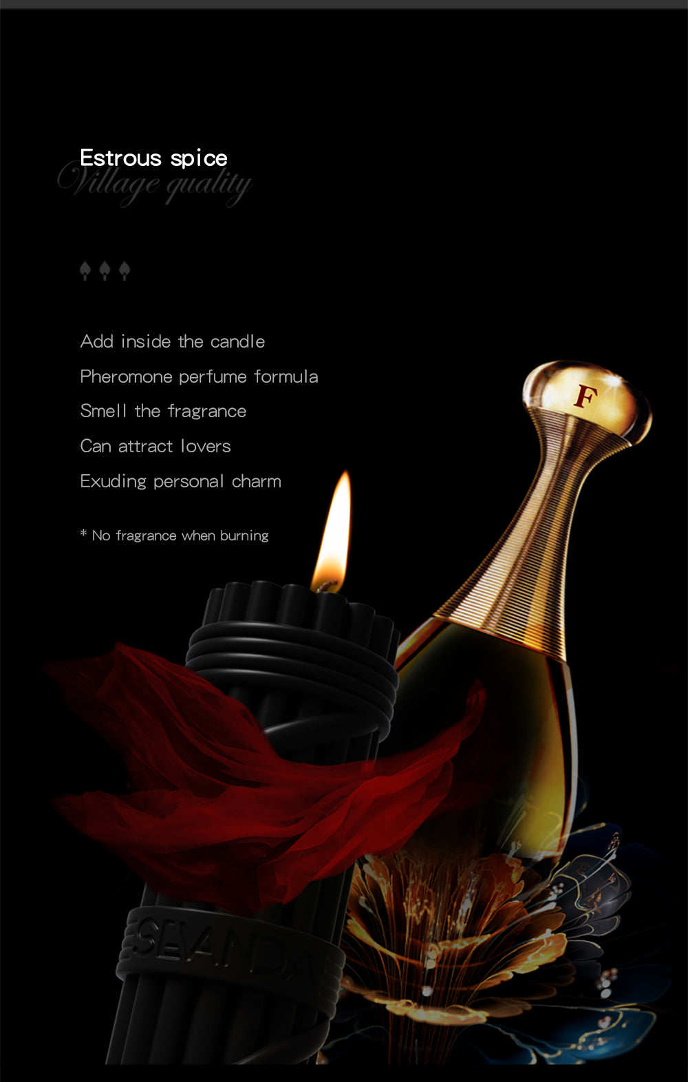 SEVANDA "Scepter of the Fasces" Low-Temperature Play Candle Set