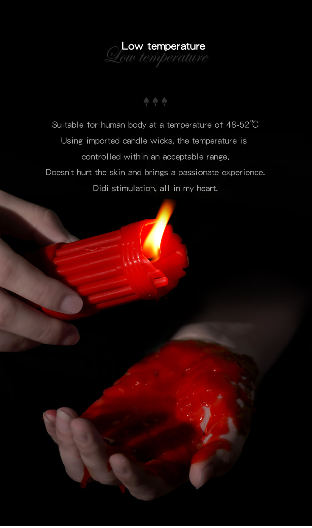 SEVANDA "Scepter of the Fasces" Low-Temperature Play Candle Set