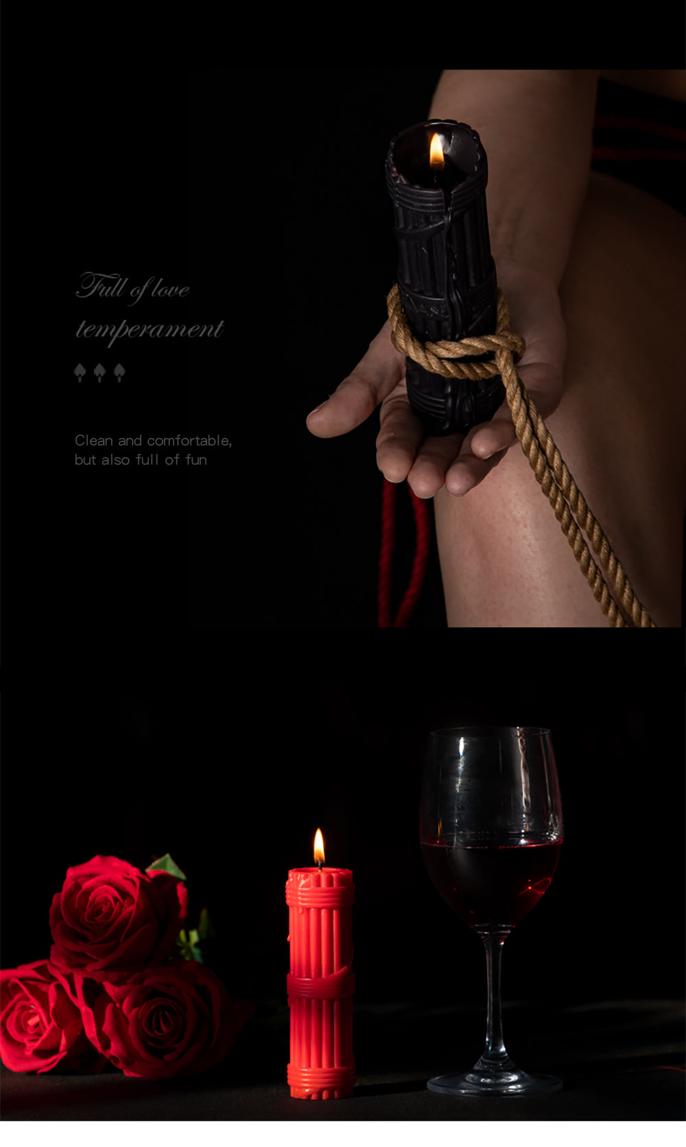 SEVANDA "Scepter of the Fasces" Low-Temperature Play Candle Set