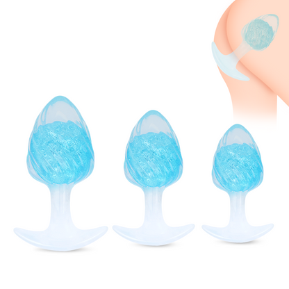 EmberIntimacy's Glacial Jewel - Crystal Liquid Silicone Anal Plug