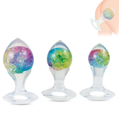 EmberIntimacy's Glacial Jewel - Crystal Liquid Silicone Anal Plug