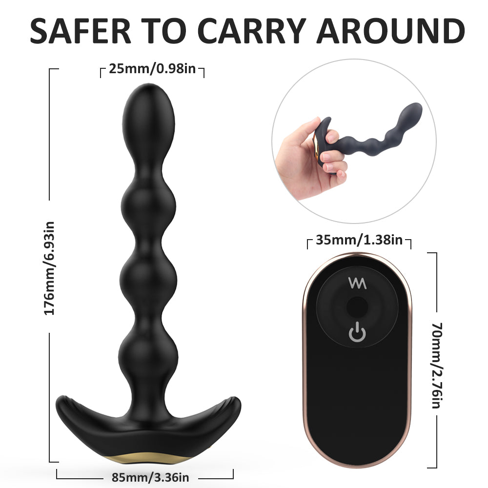 EmberIntimacy's Wyrm - The Bendable Beaded & Remote Anal Serpent
