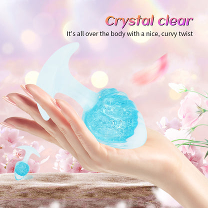 EmberIntimacy's Glacial Jewel - Crystal Liquid Silicone Anal Plug