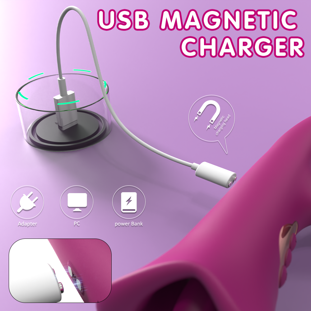 EmberIntimacy's Janus - The 2-in-1 Oral Simulator & Tapping Rabbit Vibe