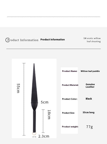 EmberIntimacy Whispering Blade Leather Paddle
