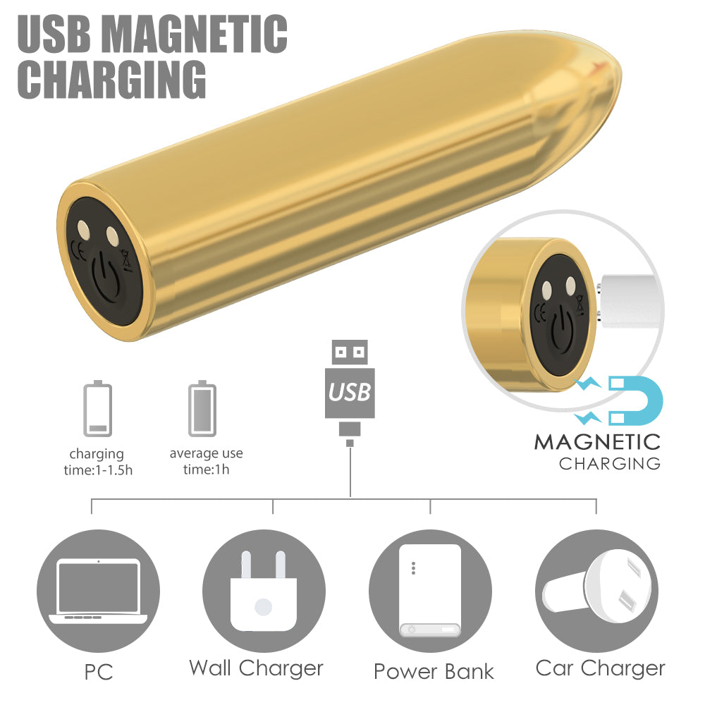 EmberIntimacy's Ricochet - The Remote Control Golden Bullet Vibe