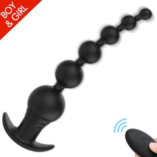 EmberIntimacy's Cascade - The 2-in-1 Vibrating Anal Beads & Remote Bullet