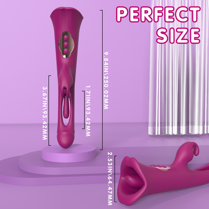 EmberIntimacy's Janus - The 2-in-1 Oral Simulator & Tapping Rabbit Vibe