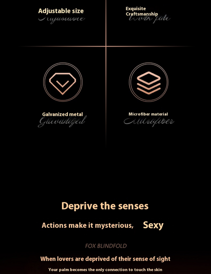 SEVANDA "Hidden Fog Fox" Openable Blindfold
