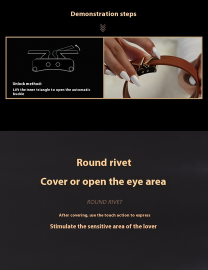 SEVANDA "Hidden Fog Fox" Openable Blindfold