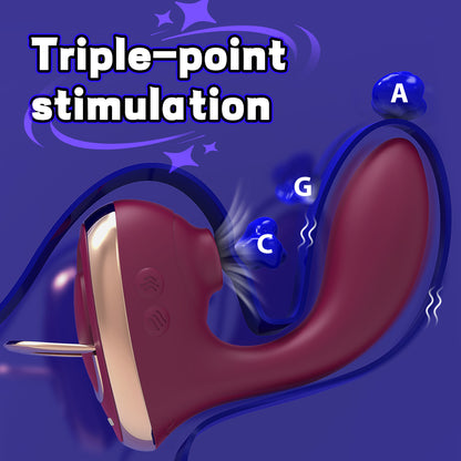 EmberIntimacy's Atelier - The 3-in-1 Luxury Suction, Tapping & G-Spot Vibe