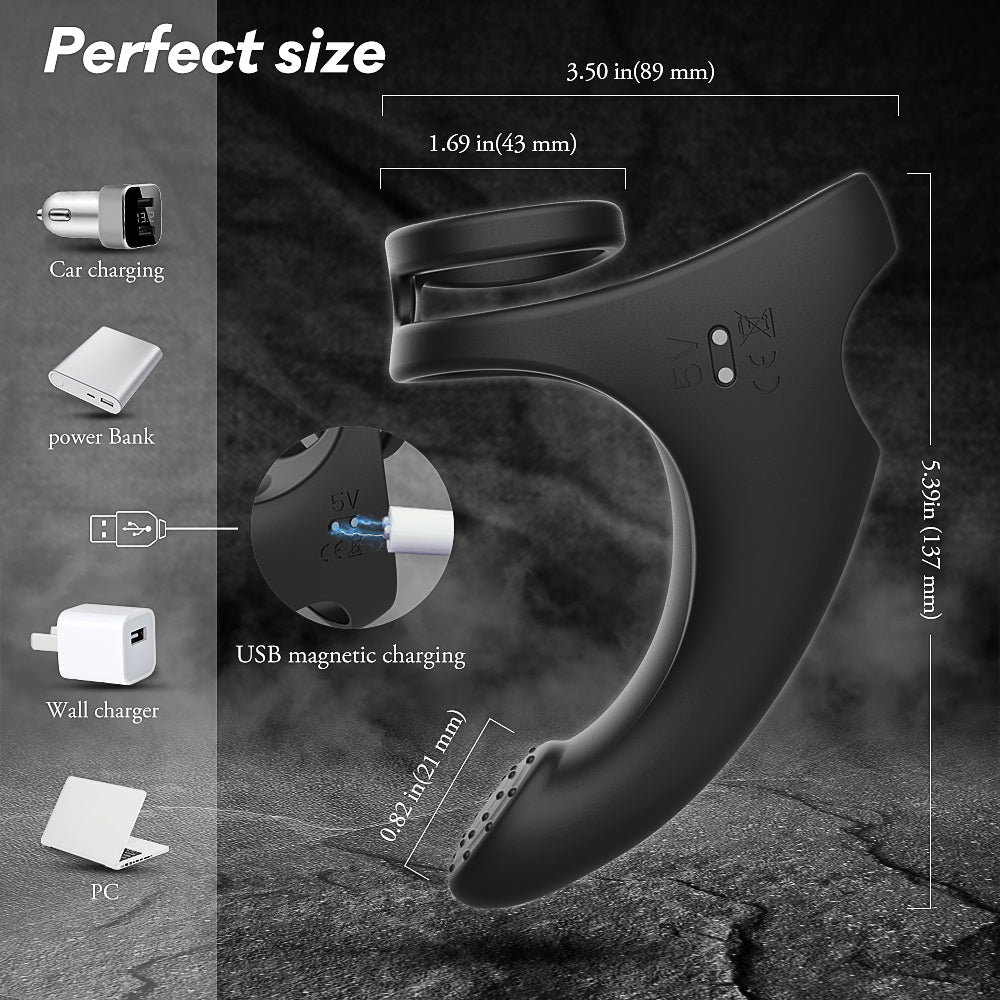 EmberIntimacy's Circuit - The 2-in-1 Couples' Vibrating Ring & G-Spot Finger Vibe