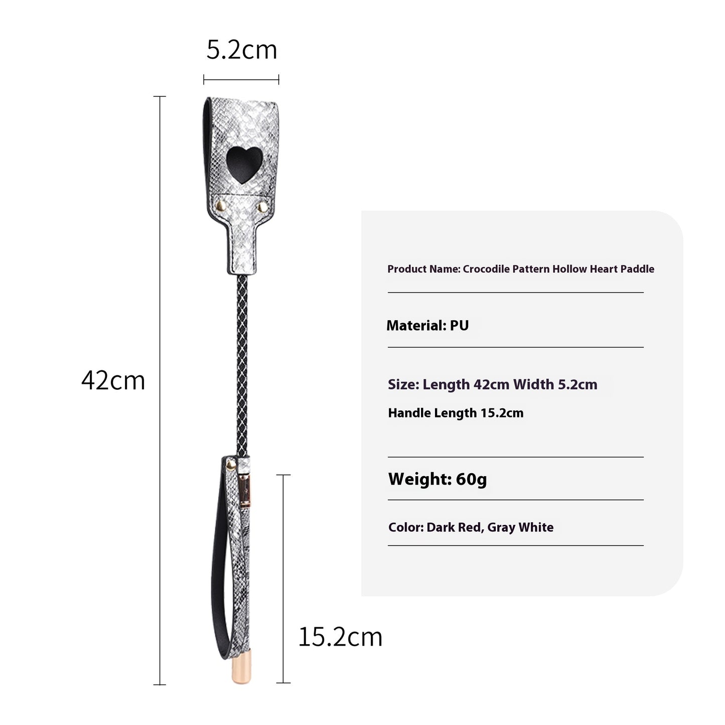 EmberIntimacy Heartbeat Riding Crop