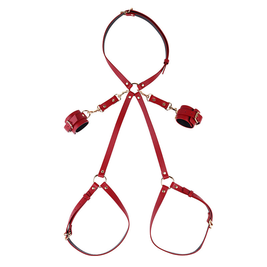 EmberIntimacy Crimson Cage Harness Set