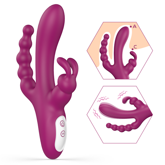 EmberIntimacy's Cerberus - The Triple-Motor Multi-Point Rabbit Vibrator