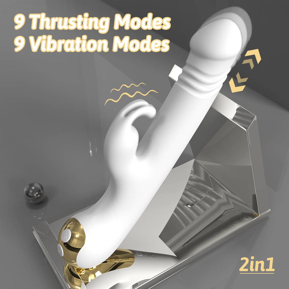 EmberIntimacy's Chariot - Telescopic Thrusting & Vibrating Rabbit Dildo