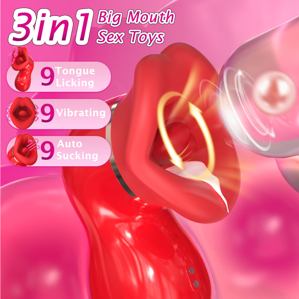 EmberIntimacy's Oracle - 3-in-1 Licking, Sucking & Vibrating Oral Sex Simulator